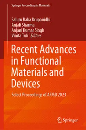 Krupanidhi / Sharma / Singh |  Recent Advances in Functional Materials and Devices | eBook | Sack Fachmedien