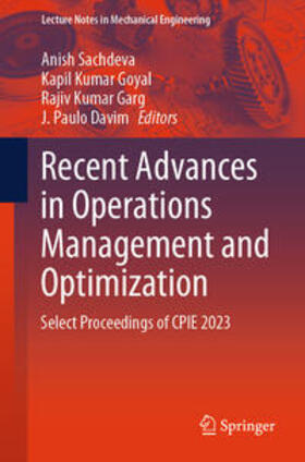 Sachdeva / Goyal / Garg |  Recent Advances in Operations Management and Optimization | eBook | Sack Fachmedien