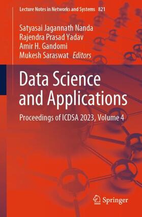 Nanda / Saraswat / Yadav |  Data Science and Applications | Buch |  Sack Fachmedien