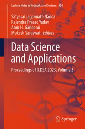 Nanda / Yadav / Gandomi |  Data Science and Applications | eBook | Sack Fachmedien