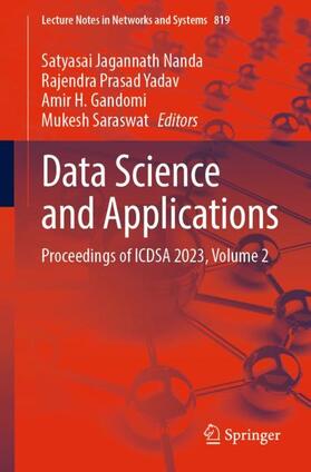 Nanda / Saraswat / Yadav |  Data Science and Applications | Buch |  Sack Fachmedien