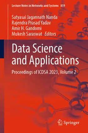 Nanda / Yadav / Gandomi |  Data Science and Applications | eBook | Sack Fachmedien