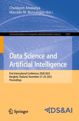 Bonsangue / Anutariya |  Data Science and Artificial Intelligence | Buch |  Sack Fachmedien
