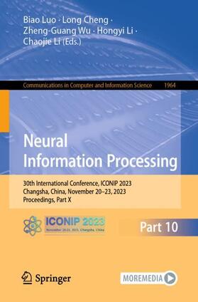 Luo / Cheng / Li |  Neural Information Processing | Buch |  Sack Fachmedien