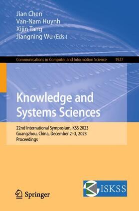 Chen / Wu / Huynh |  Knowledge and Systems Sciences | Buch |  Sack Fachmedien