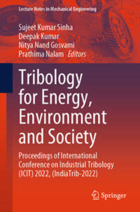 Sinha / Kumar / Gosvami |  Tribology for Energy, Environment and Society | eBook | Sack Fachmedien