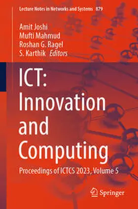 Joshi / Mahmud / Ragel |  ICT: Innovation and Computing | eBook | Sack Fachmedien