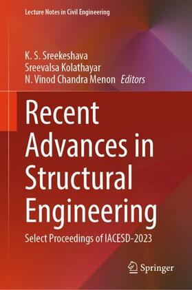 Sreekeshava / Kolathayar / Vinod Chandra Menon |  Recent Advances in Structural Engineering | Buch |  Sack Fachmedien