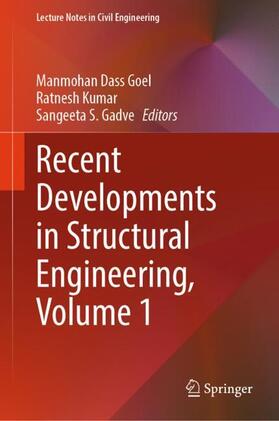 Goel / Gadve / Kumar |  Recent Developments in Structural Engineering, Volume 1 | Buch |  Sack Fachmedien