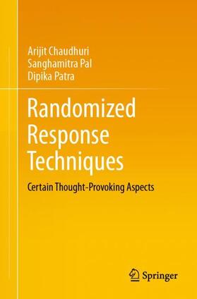 Chaudhuri / Patra / Pal |  Randomized Response Techniques | Buch |  Sack Fachmedien