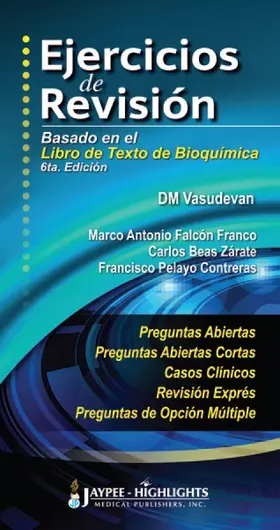 Vasudevan |  Ejercicios de Revisión: Basado en el Libro de Texto de Bioquímica | Buch |  Sack Fachmedien