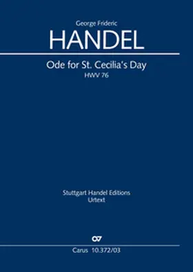 Händel |  Ode for St. Cecilias Day (Klavierauszug) | Buch |  Sack Fachmedien