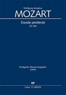 Mozart |  Davide penitente (Klavierauszug) | Buch |  Sack Fachmedien