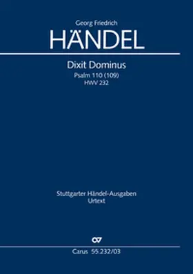 Händel / Gersthofer |  Dixit Dominus | Buch |  Sack Fachmedien