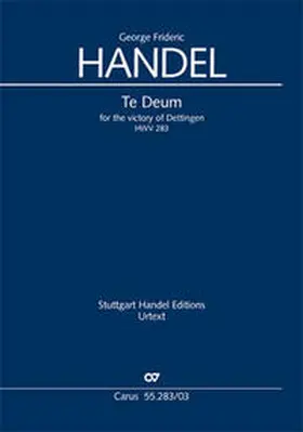 Handel / Händel / Poensgen |  Te Deum for the Victory of Dettingen | Buch |  Sack Fachmedien