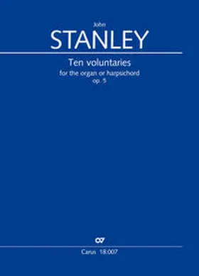 Stanley |  Ten voluntaries for the organ or harpsichord | Buch |  Sack Fachmedien