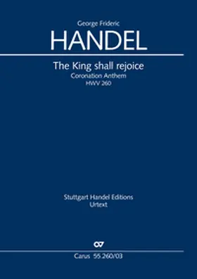 Händel / Schab |  The King shall rejoice. Coronation Anthem III (Klavierauszug) | Buch |  Sack Fachmedien