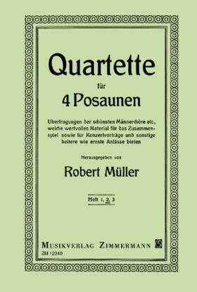 Müller |  Ausgewählte Quartette. Heft 2. 4 Posaunen | Buch |  Sack Fachmedien