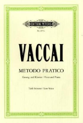 Vaccai |  Metodo Pratico di Canto Italiano | Buch |  Sack Fachmedien