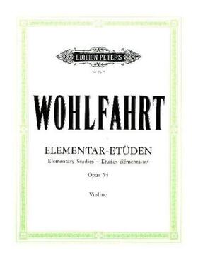 Wohlfahrt / Sitt |  40 Elementar-Etüden für Violine solo op. 54 | Buch |  Sack Fachmedien