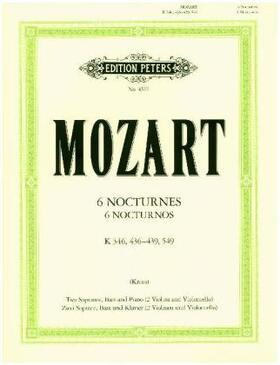 Mozart / Kraus |  6 Nocturnos (Kanzonetten) | Buch |  Sack Fachmedien