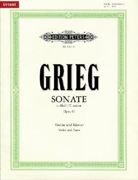 Grieg / Benestad |  Sonate Nr. 3 c-Moll op. 45 | Buch |  Sack Fachmedien