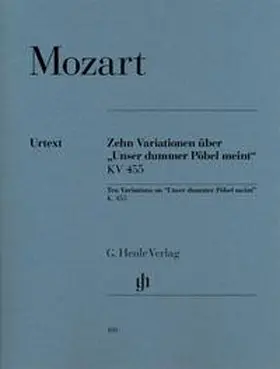 Mozart / Zimmermann |  10 Variationen über "Unser dummer Pöbel meint" KV 455 | Buch |  Sack Fachmedien