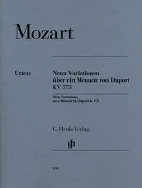 Mozart / Zimmermann |  Neun Variationen über ein Menuett von Duport KV 573 | Buch |  Sack Fachmedien