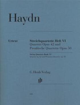 Haydn / Webster |  Streichquartette Heft VI op. 42 und 50 | Buch |  Sack Fachmedien