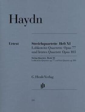 Walter |  Joseph Haydn - Streichquartette Heft XI op. 77 und 103 (Lobkowitz-Quartette und letztes Quartett) | Buch |  Sack Fachmedien
