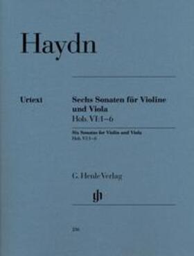 Haydn / Friesenhagen / Mazurowicz |  Sechs Sonaten für Violine und Viola Hob. VI:1-6 | Buch |  Sack Fachmedien