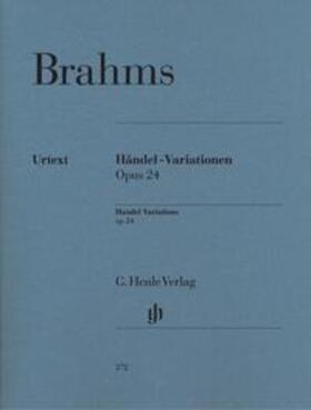 Brahms / Gerlach |  Brahms, Johannes - Händel-Variationen op. 24 | Buch |  Sack Fachmedien