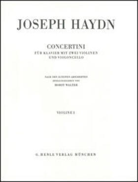 Walter |  Joseph Haydn - Concertini für Klavier (Cembalo) mit zwei Violinen und Violoncello | Buch |  Sack Fachmedien