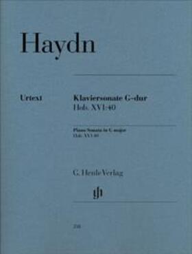 Haydn / Feder |  Klaviersonate G-dur Hob. XVI:40 | Buch |  Sack Fachmedien