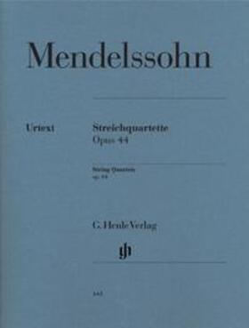 Mendelssohn Bartholdy / Herttrich |  Streichquartette op. 44, 1-3 | Buch |  Sack Fachmedien