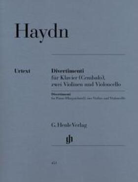 Haydn / Walter |  Divertimenti für Klavier (Cembalo) mit zwei Violinen und Violoncello | Buch |  Sack Fachmedien