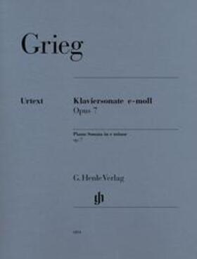 Grieg / Steen-Nøkleberg / Heinemann |  Grieg, Edvard - Klaviersonate e-moll op. 7 | Buch |  Sack Fachmedien