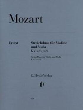 Bensieck |  Wolfgang Amadeus Mozart - Streichduos KV 423, 424 für Violine und Viola | Buch |  Sack Fachmedien