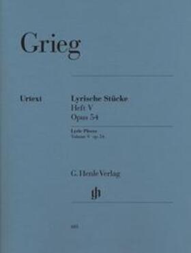 Grieg / Steen-Nøkleberg / Heinemann |  Grieg, Edvard - Lyrische Stücke Heft V, op. 54 | Buch |  Sack Fachmedien