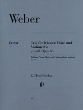 Weber / Wiese |  Weber, Carl Maria von - Trio g-moll op. 63 für Klavier, Flöte und Violoncello | Buch |  Sack Fachmedien