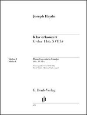 Haydn / Wackernagel / Walter |  Konzert für Klavier (Cembalo) und Orchester G-dur Hob. XVIII:4 | Buch |  Sack Fachmedien