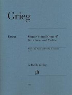 Grieg / Voss |  Grieg, Edvard - Violinsonate c-moll op. 45 | Buch |  Sack Fachmedien