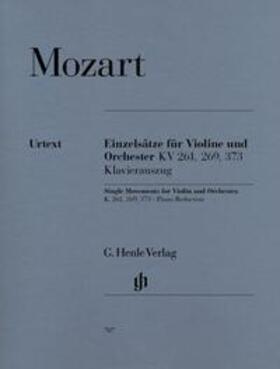 Seiffert |  Wolfgang Amadeus Mozart - Einzelsätze für Violine und Orchester KV 261, KV 269 und KV 373 | Buch |  Sack Fachmedien