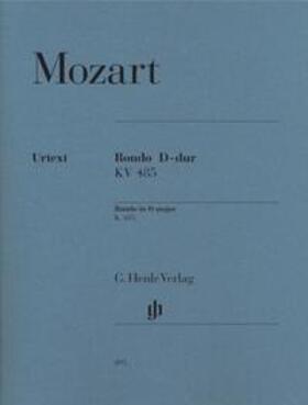 Scheideler |  Mozart, Wolfgang Amadeus - Rondo D-dur KV 485 | Buch |  Sack Fachmedien