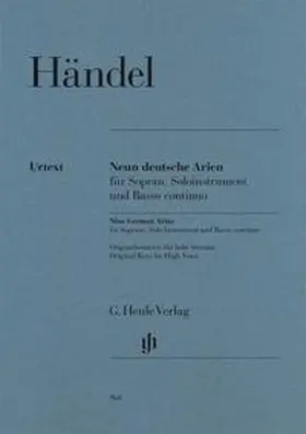 Scheideler |  Georg Friedrich Händel - Neun deutsche Arien für Sopran, Soloinstrument und Basso continuo | Buch |  Sack Fachmedien