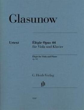 Glasunow / Rahmer |  Élégie op 44 für Viola und Klavier | Buch |  Sack Fachmedien