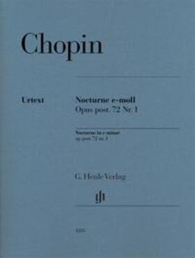 Chopin / Zimmermann |  Nocturne e-moll op. post. 72,1 | Buch |  Sack Fachmedien