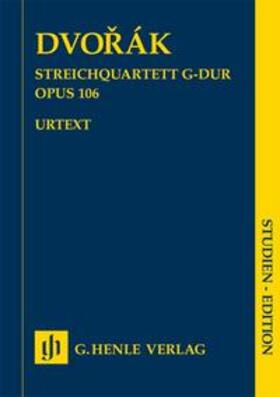 Dvorák / Jost |  Streichquartett G-dur Opus 106 SE, Urtext | Buch |  Sack Fachmedien