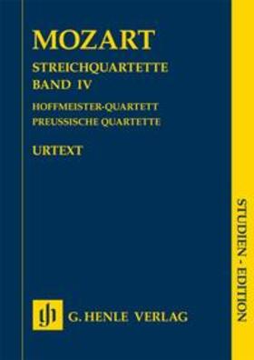 Seiffert |  Mozart, W: Streichquartette Band 4 | Buch |  Sack Fachmedien