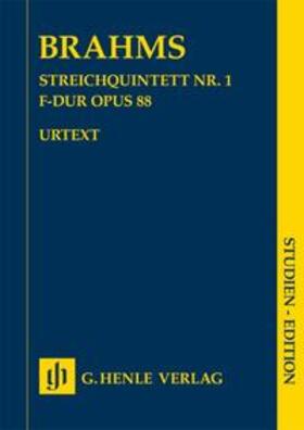 Kirsch |  Brahms, J: String Quintet no. 1 F major op.88/ Studien-Ed. | Buch |  Sack Fachmedien